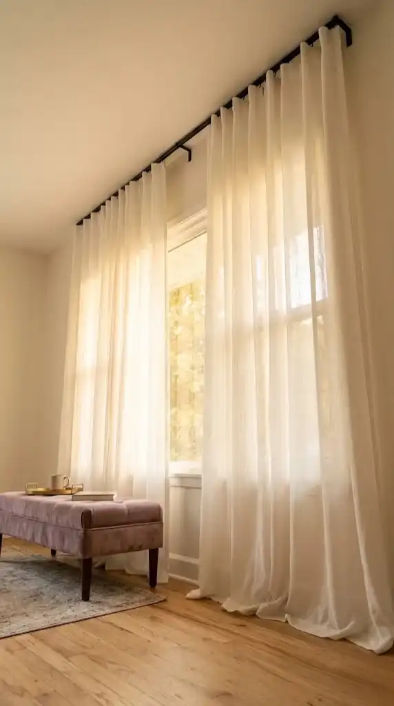 Ceiling-Mounted Curtain Track