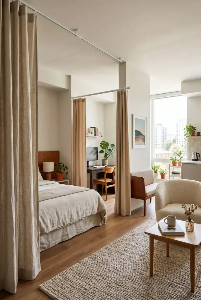 Ceiling Track Curtains