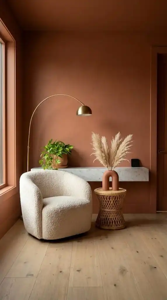 Color-Drenched Baseboards