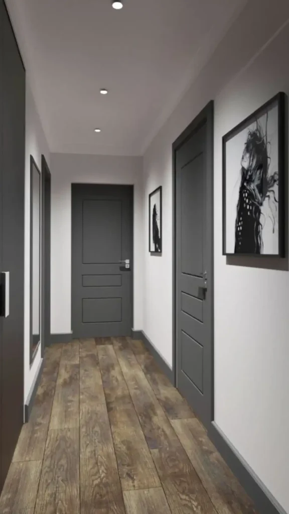 Dark Painted Doors