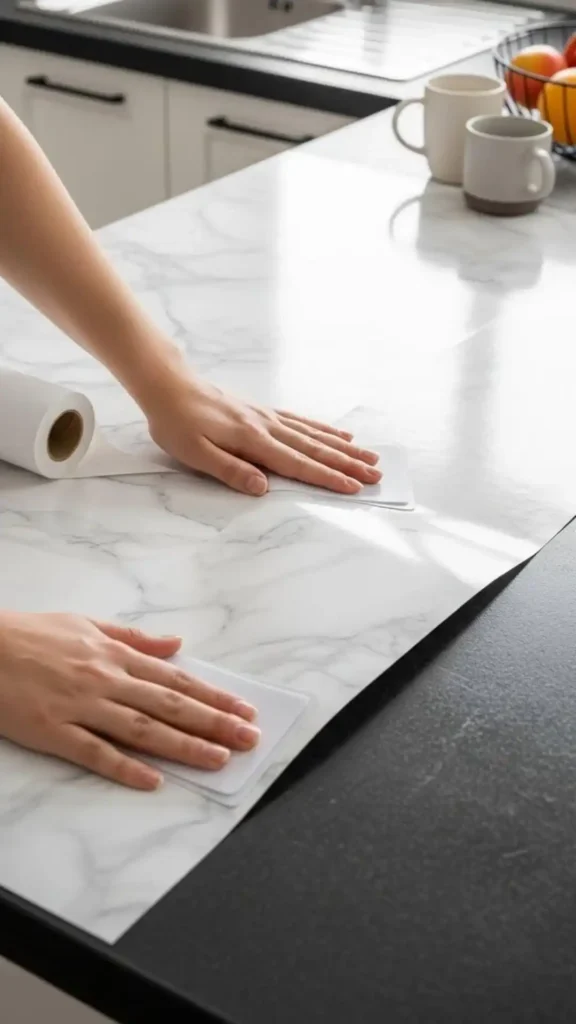 Faux Marble Contact Paper