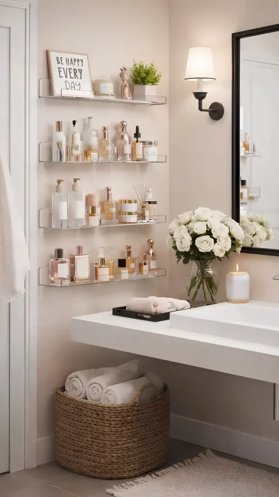 Floating Acrylic Shelves