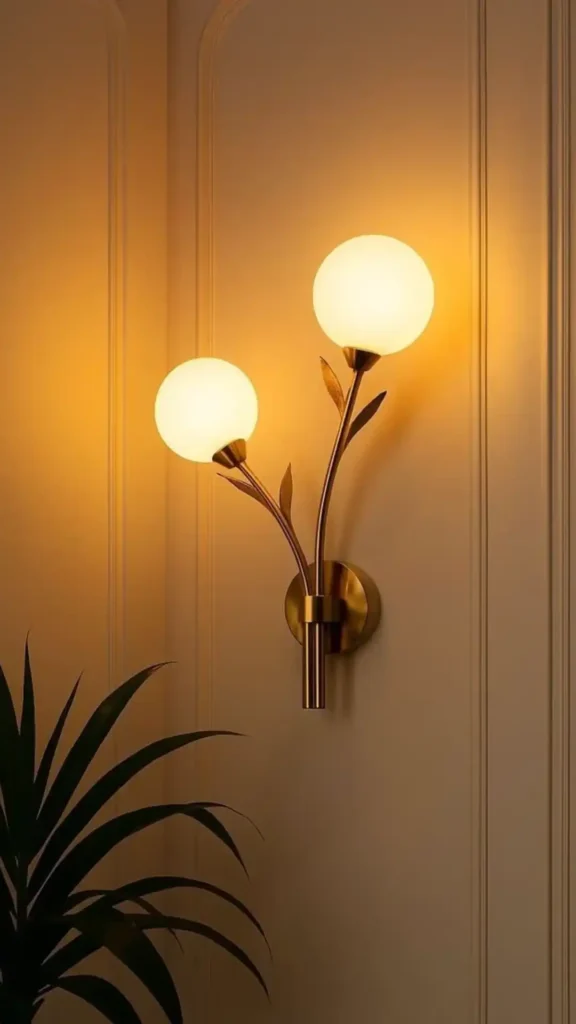 Floating Brass Sconces