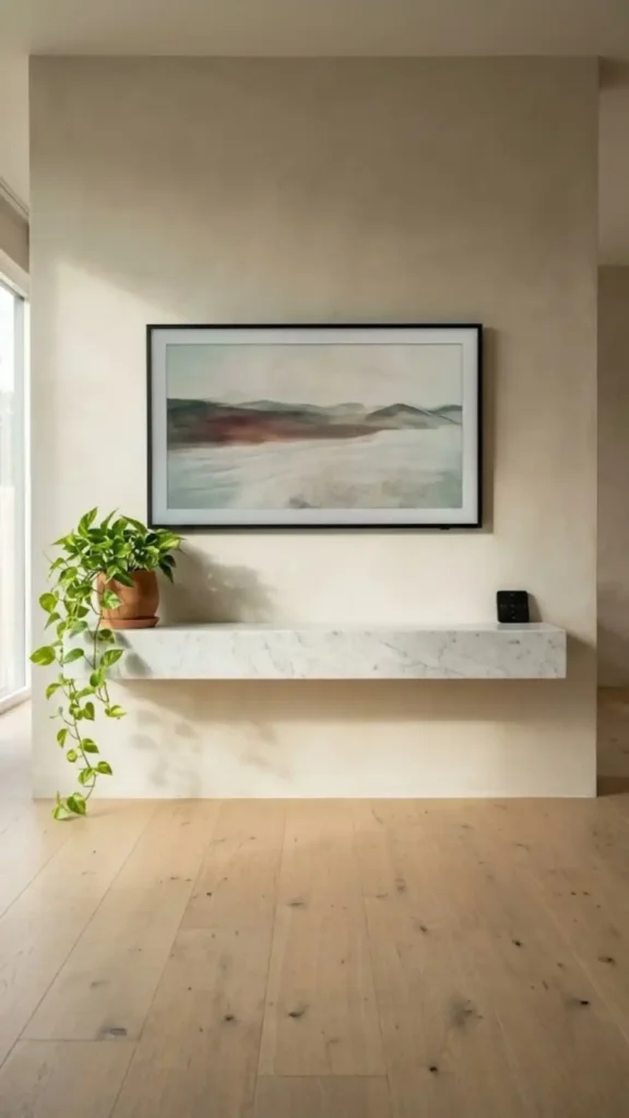 Floating Stone Media Ledge