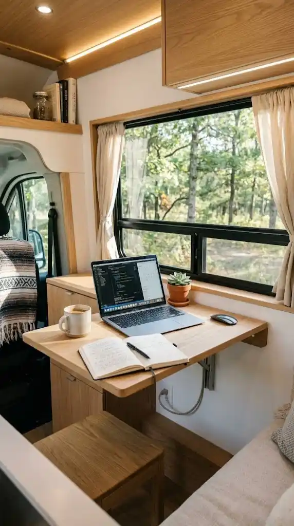 Fold-Down Wall Desk