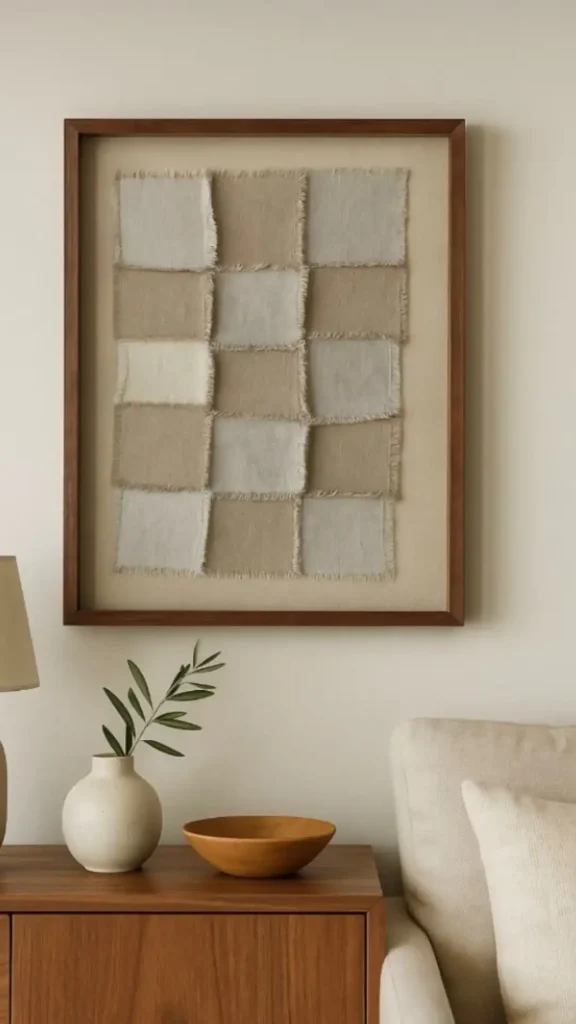 Framed Fabric Scraps