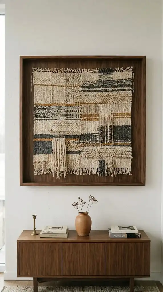 Framed textile Art
