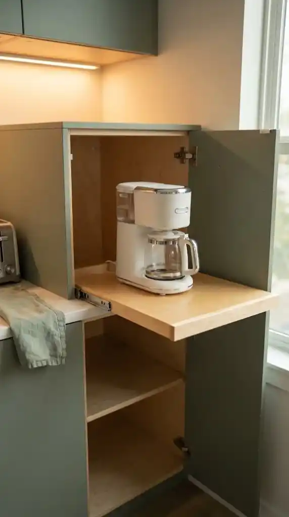 Hidden Appliance Trays