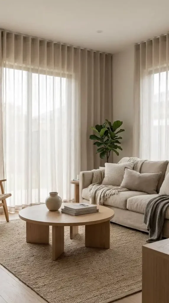 High Sheer Linen Curtains