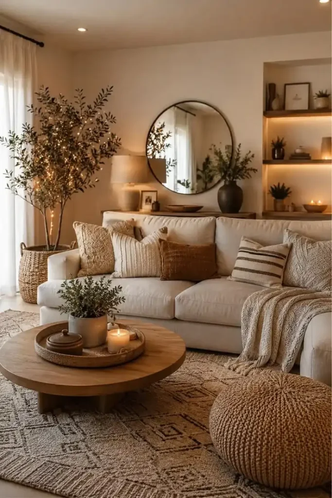 Layered Vintage Patterned Rugs