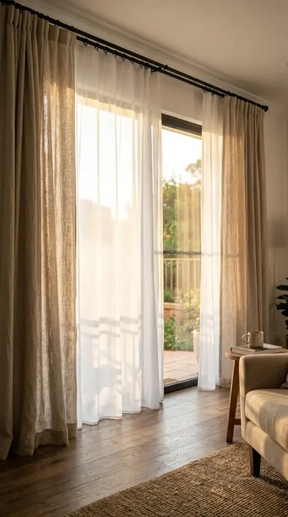Layered Window Treatments