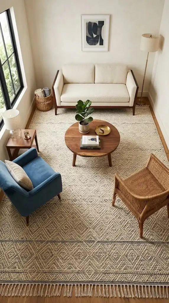 Low-Profile Over-Sized Rug
