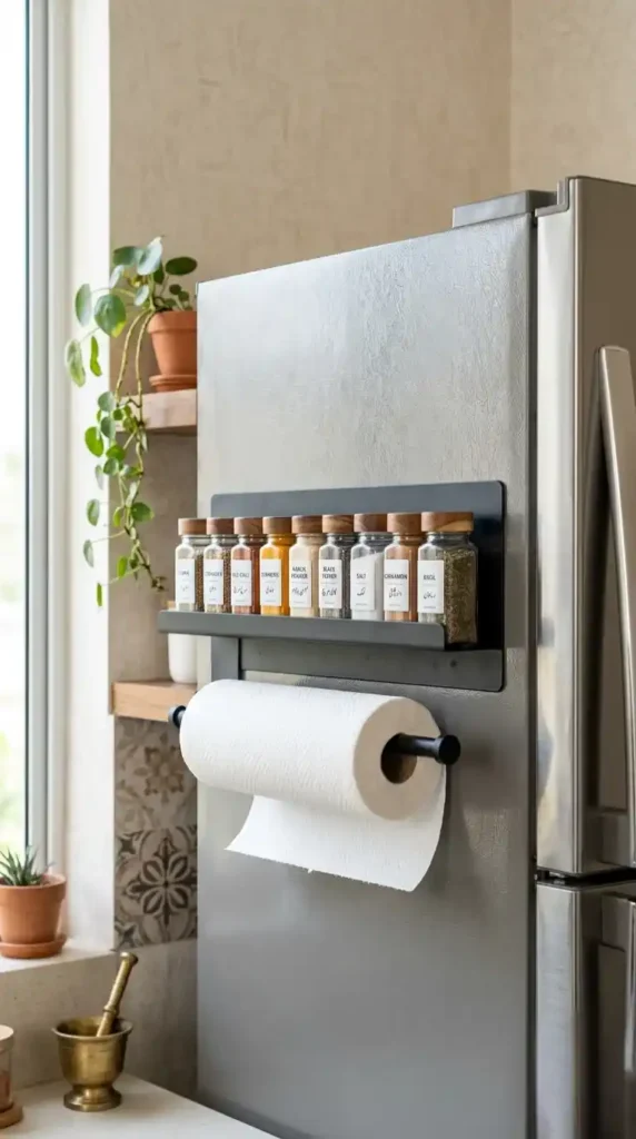 Magnetic Side-of-Fridge Racks