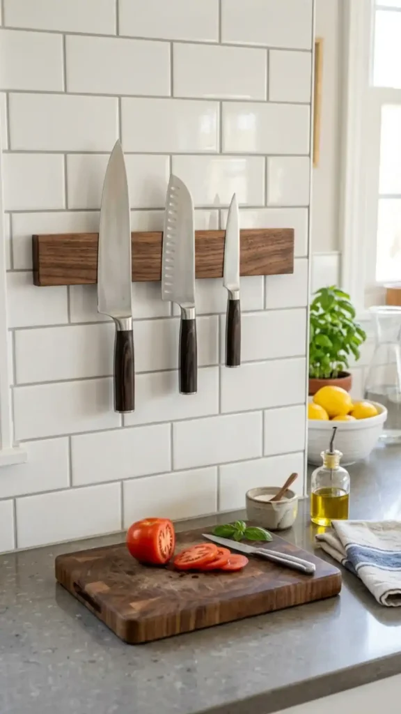 Magnetic Kitchen Knife Strip