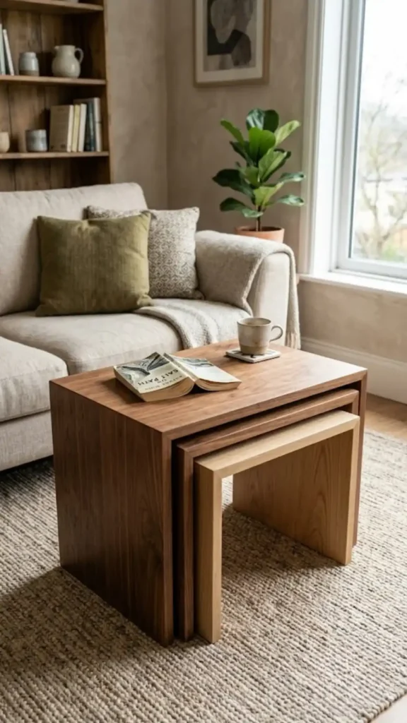 Nesting coffee tables
