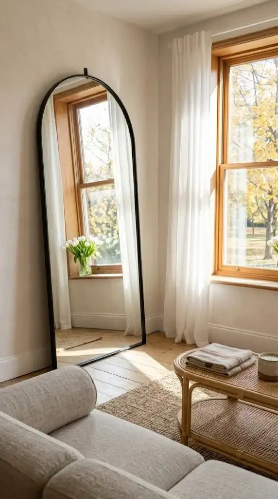 Over-Sized Leaning Mirror