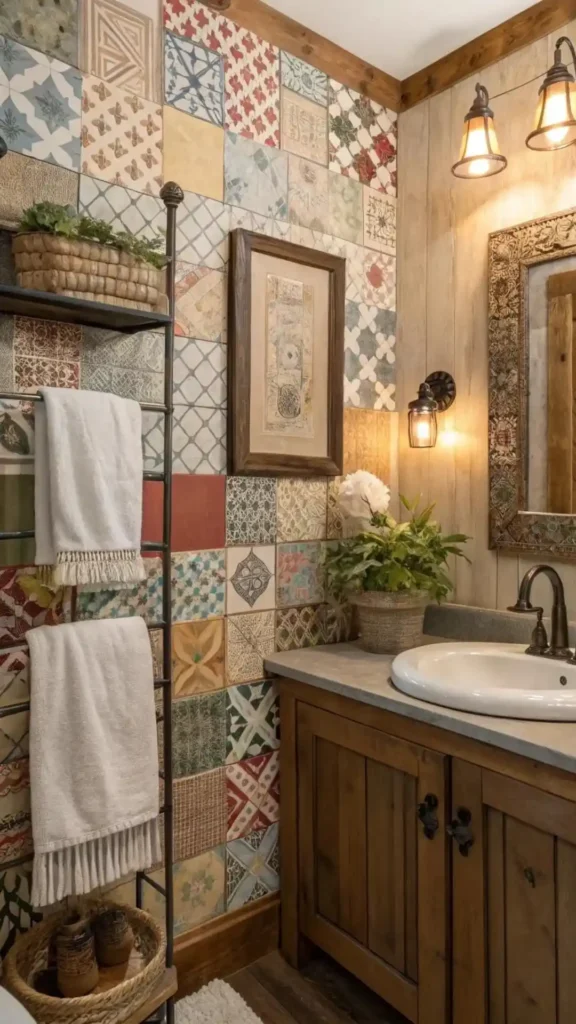 Patterned Wallpaper Accent