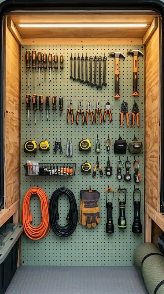 Pegboard Wall Organization