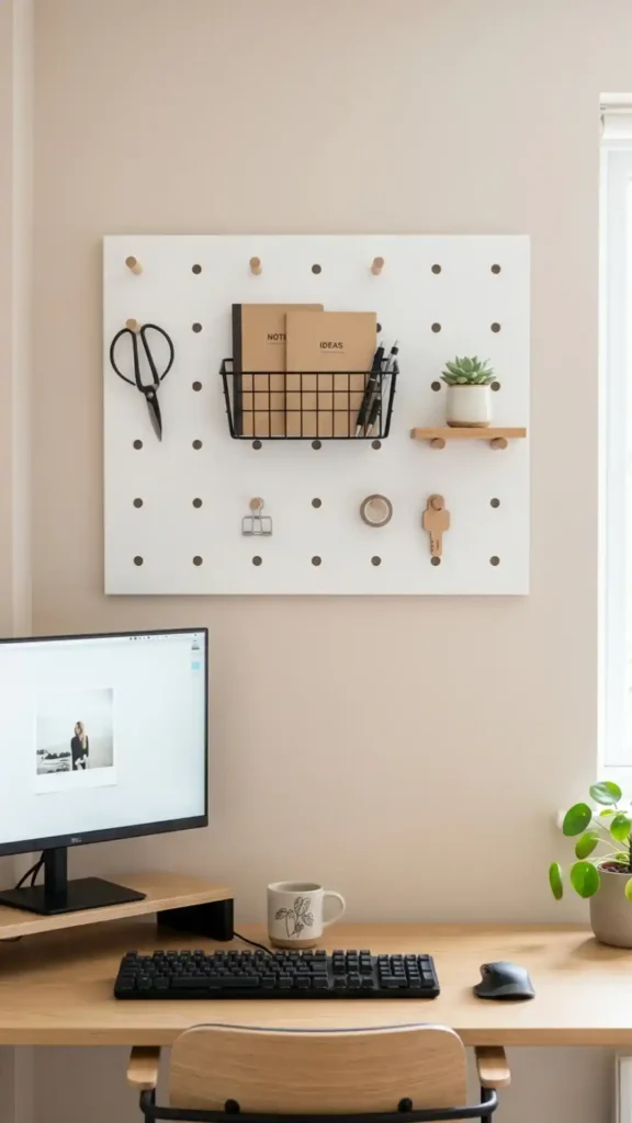 Pegboard Wall Organizer