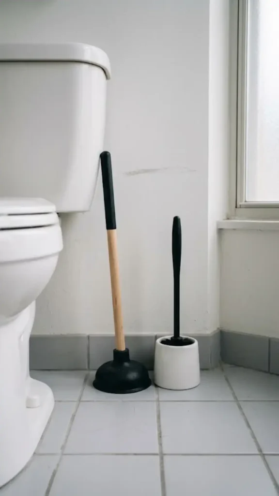 Plunger and Toilet Brush