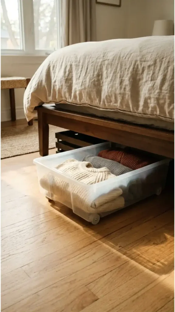 Rolling Under-Bed Bins