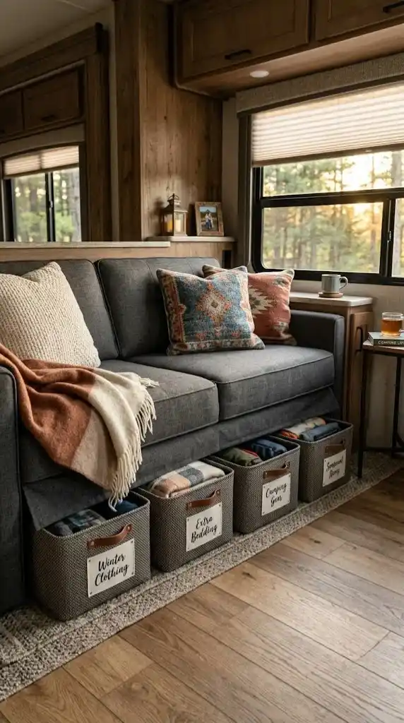 Sofa Skirt Bins