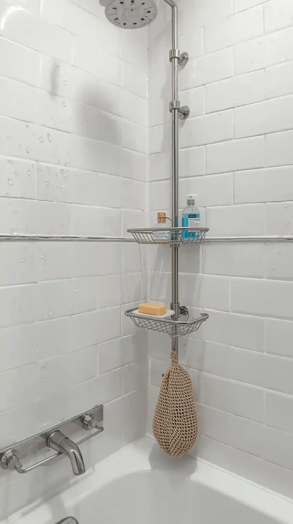 Stacked Corner Shower Caddy