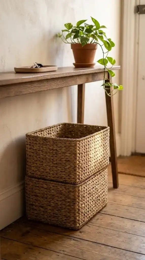 Stacked Storage Baskets