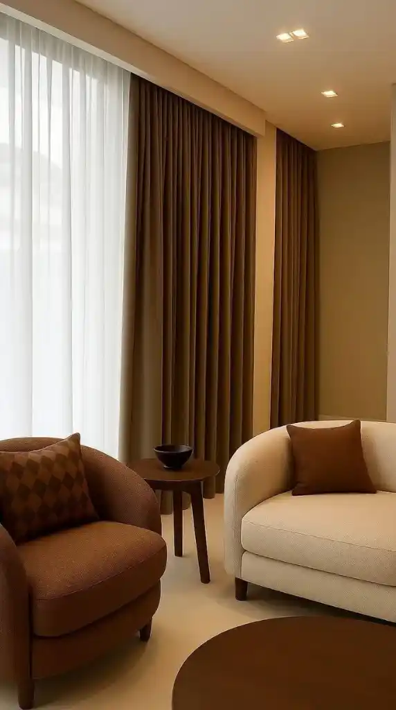 Tone-Matched Curtains
