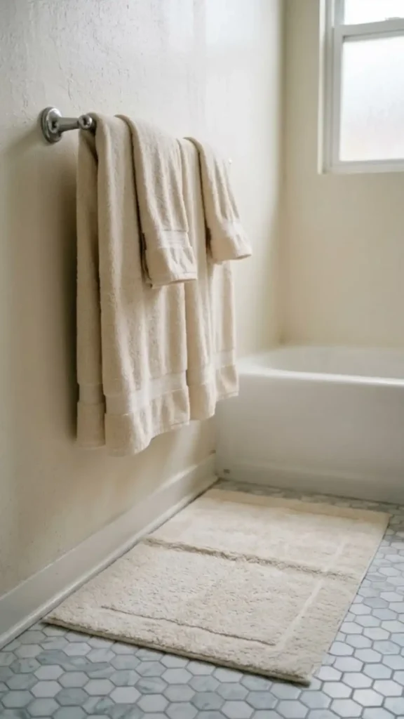 Towels and Bath Mat