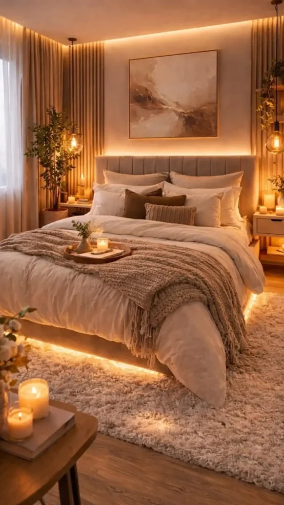 Warm Amber Candles