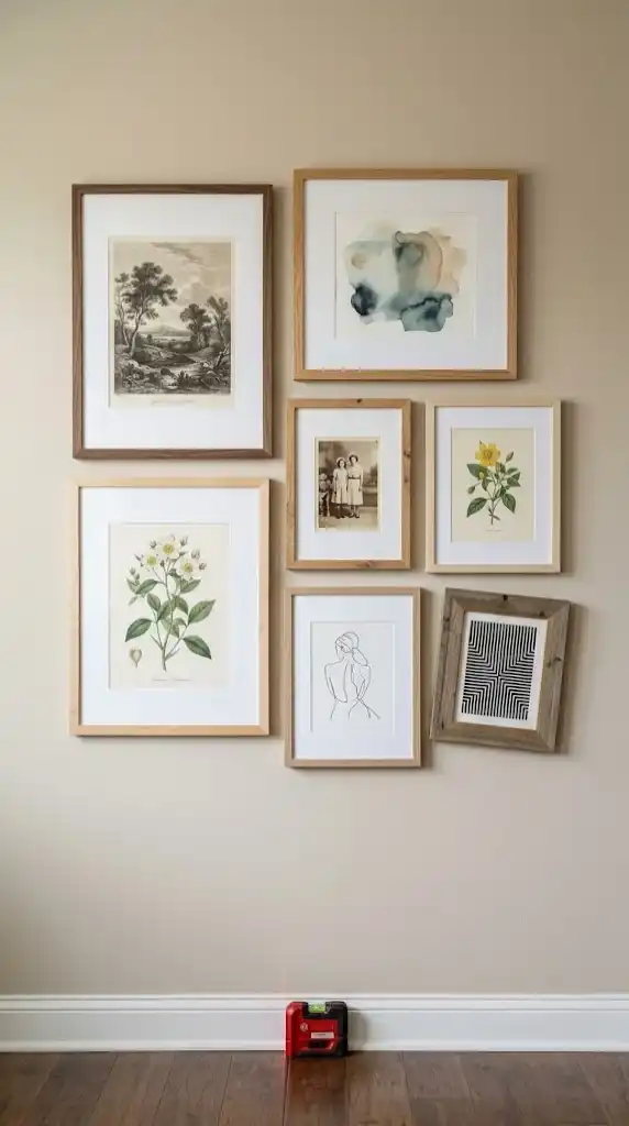 large gallery wall