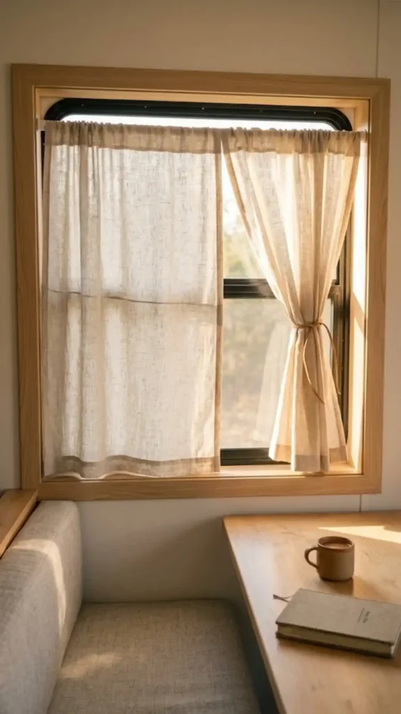 linen curtains