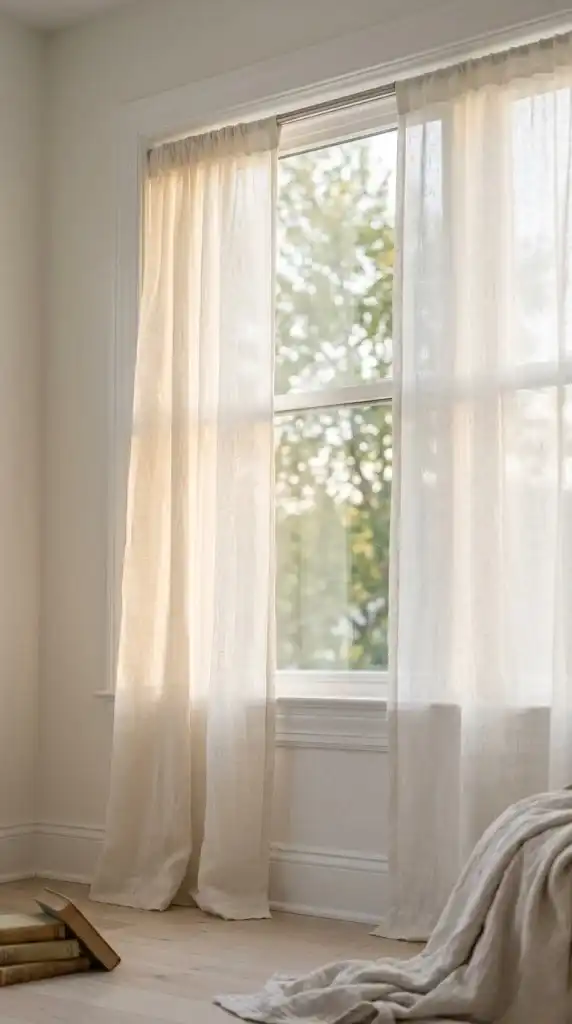 linen curtains