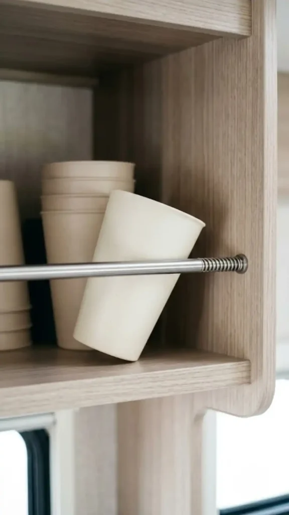 spring-loaded tension bars