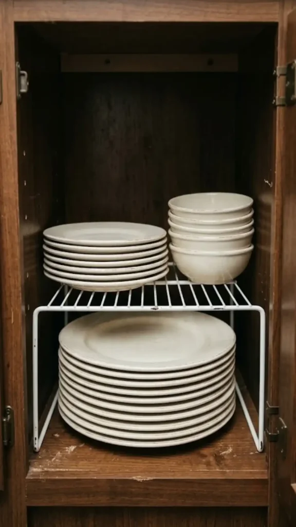 wire shelf risers
