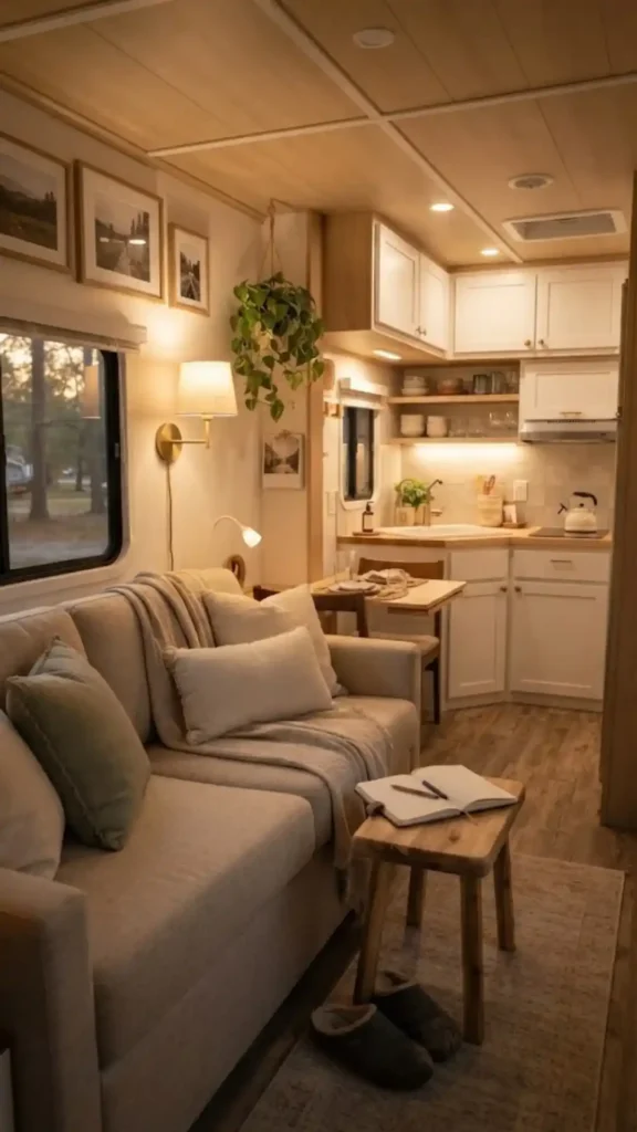 Custom-Lit RV Interior