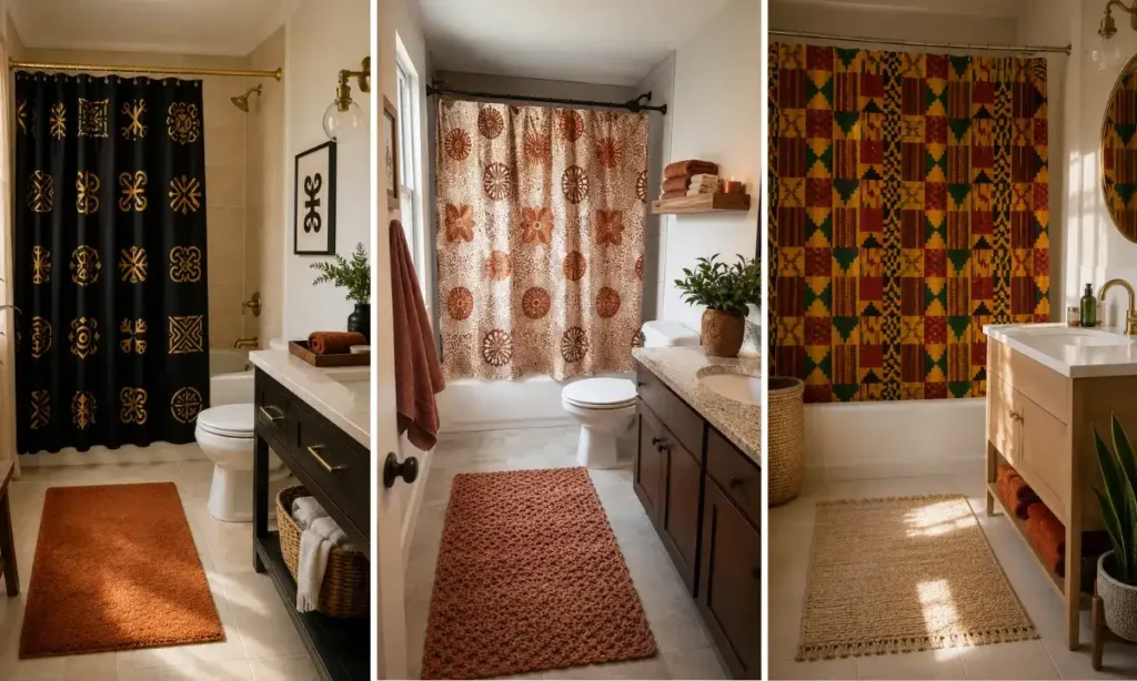 African Print Shower Curtains