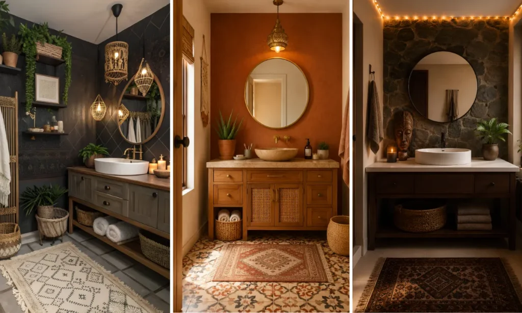 Afrocentric Bathroom Counter and Vanity Styling Ideas