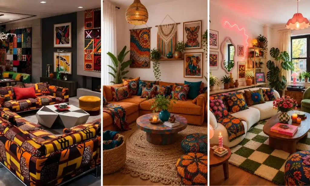 Ankara Print Living Room Decor Ideas