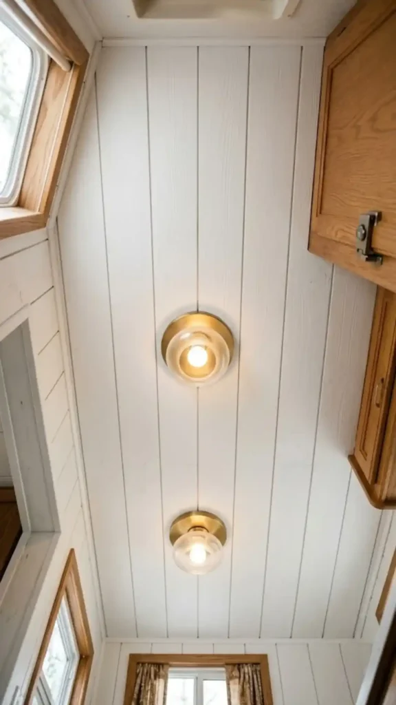 Ceiling Character with Bright Shiplap Panels