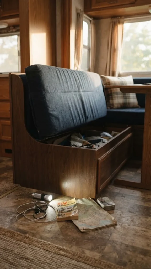 Check Under Beds and Benches for Forgotten Items
