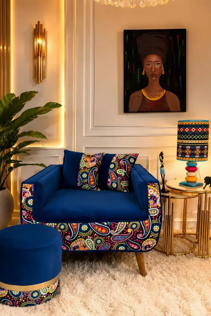 Cobalt Chair Brings Bold Color