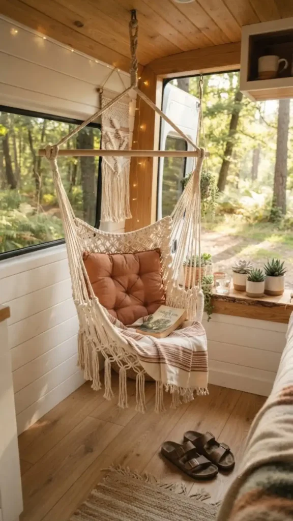 Hanging Macrame Hammock Seating