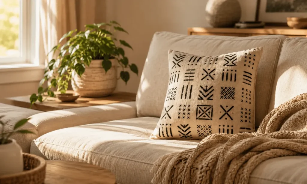 How to Make Mudcloth Throw Pillows Step by Step