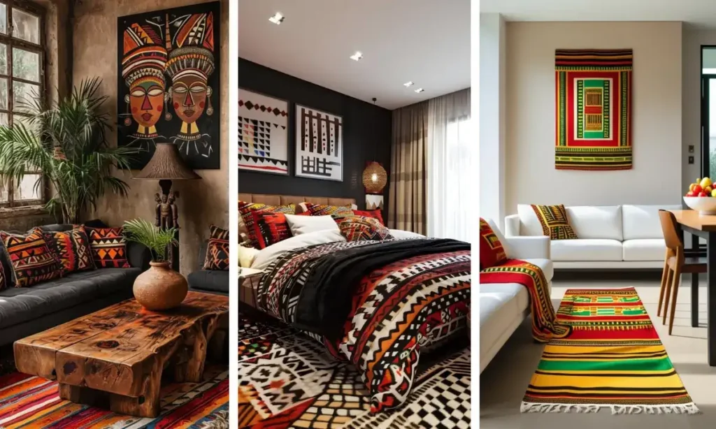 Kente and African Print Pillow and Textile Ideas