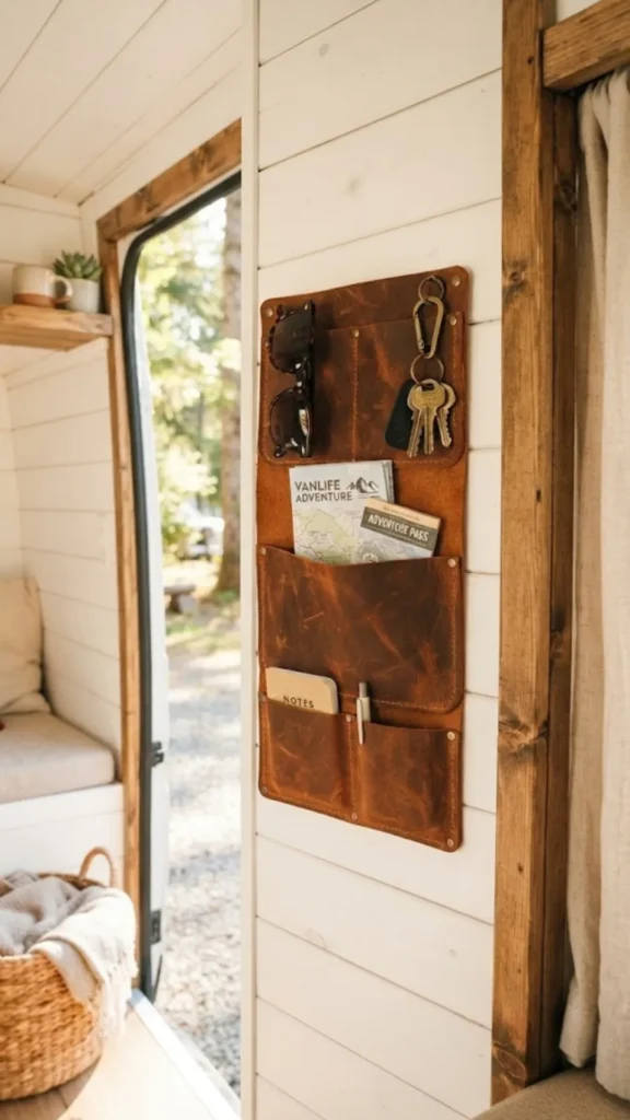 Leather Wall Pocket Organizers