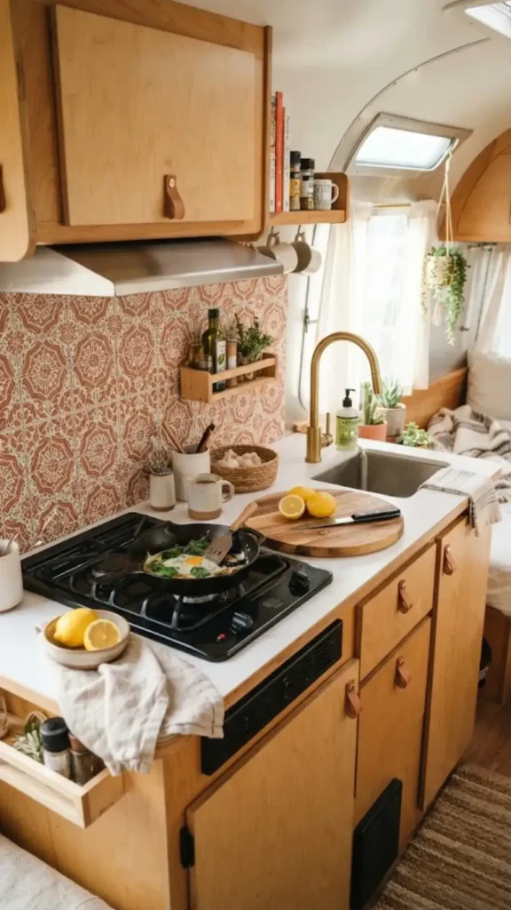 Lightweight Moroccan Tile Backsplash