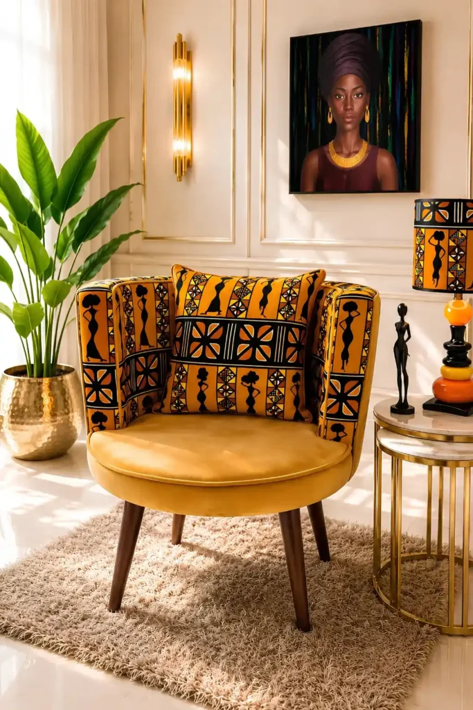 Marigold Chair Wears the Print