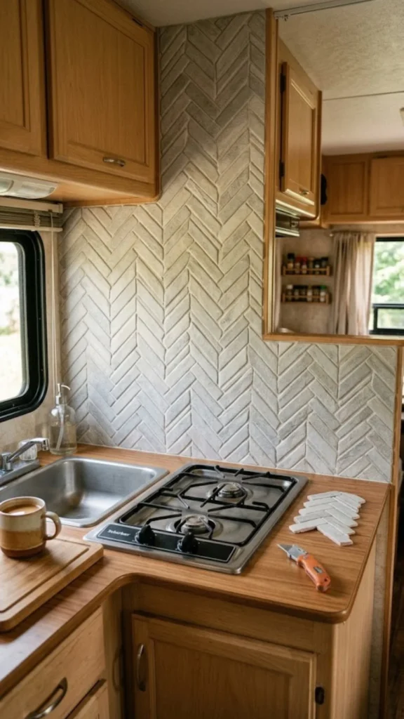 Peel Stick Backsplash